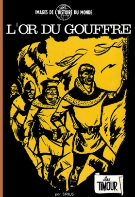 Garin et Maupuisard à la recherche du trésor de Montségur. Couverture de l’édition pirate de l’Or du gouffre, vers 1980.