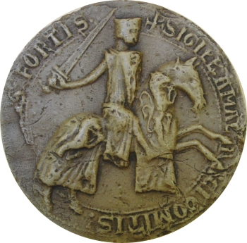 Second sceau d’Amaury, comte de Montfort, 1230. 80 mm. (Moulage : D 710) 
