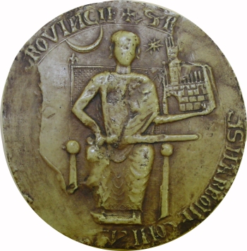 Second sceau de Raimond VI, comte de Toulouse, 1204. Diamètre 115 mm. (Moulage : D 743).